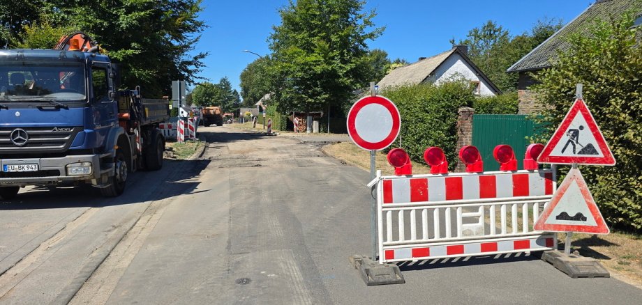 Elsenborner Straße, Kalterherberg, Straßensperrung