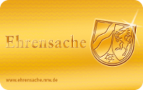 Ehrenamtskarte Das Bild zeigt die goldene Ehrenamtskarte