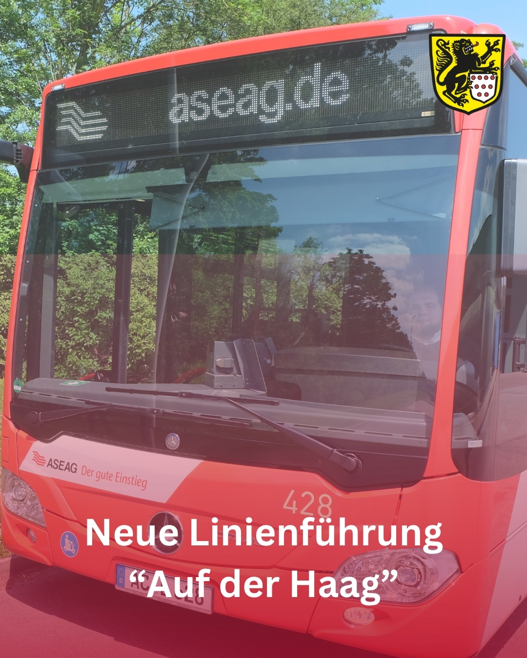 Neue Linienführung der Aseag