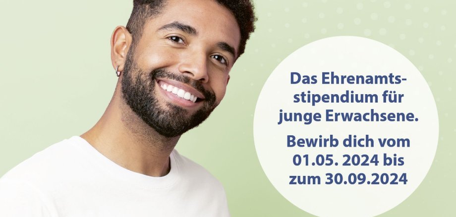 Siehe den Flyer zum Ehrenamtsstipendium 2024